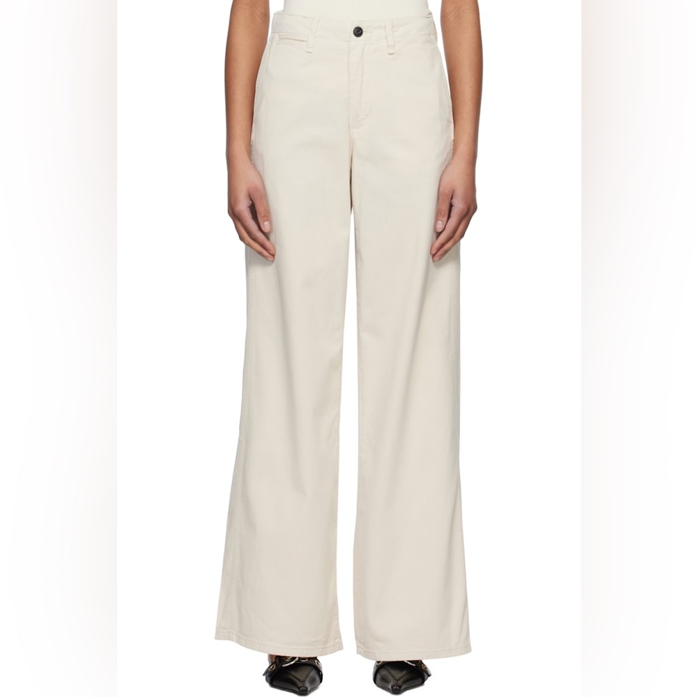 rag & bone Sofie Wide Leg Chino in Turtledove
